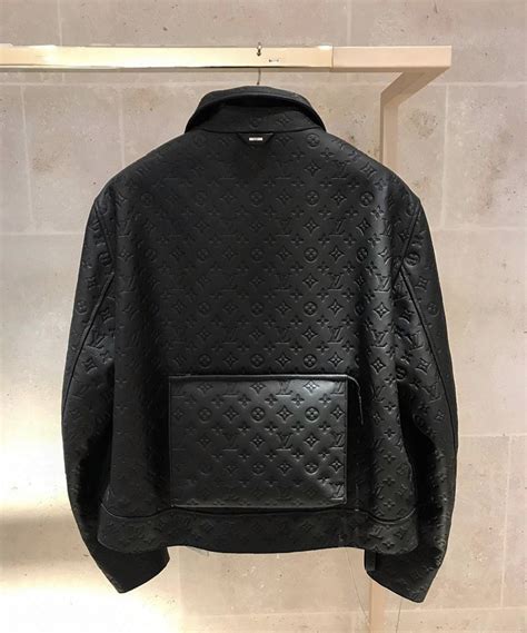 louis vuitton leather coat